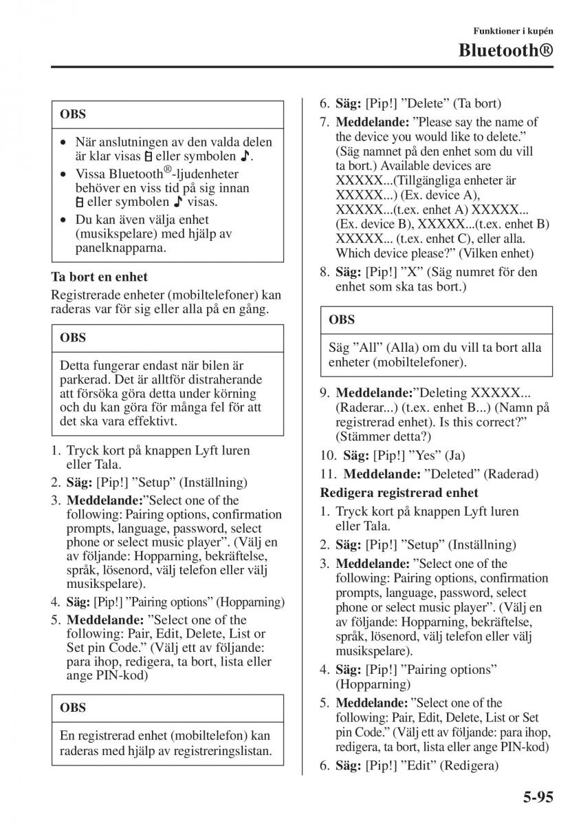 Mazda 6 III instruktionsbok / page 503