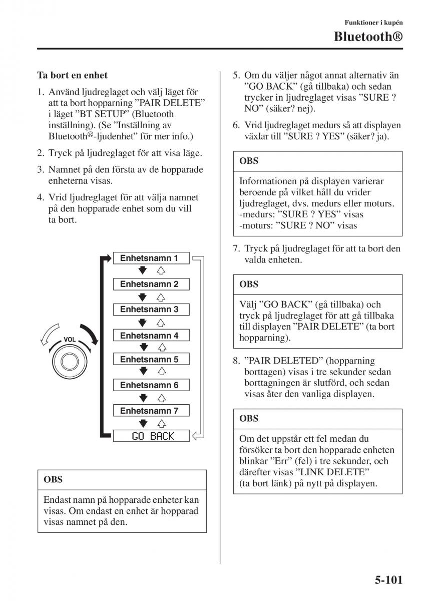 Mazda 6 III instruktionsbok / page 509