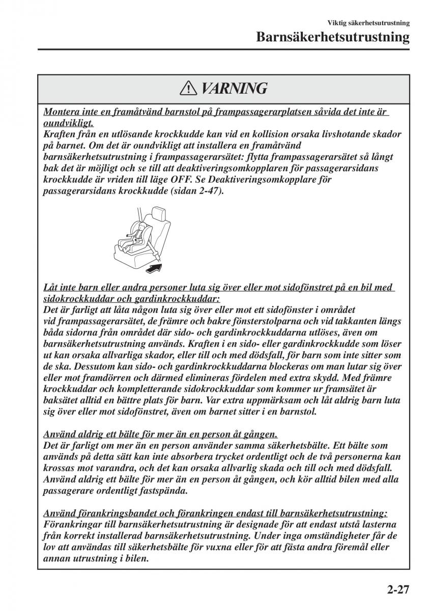 Mazda 6 III instruktionsbok / page 51