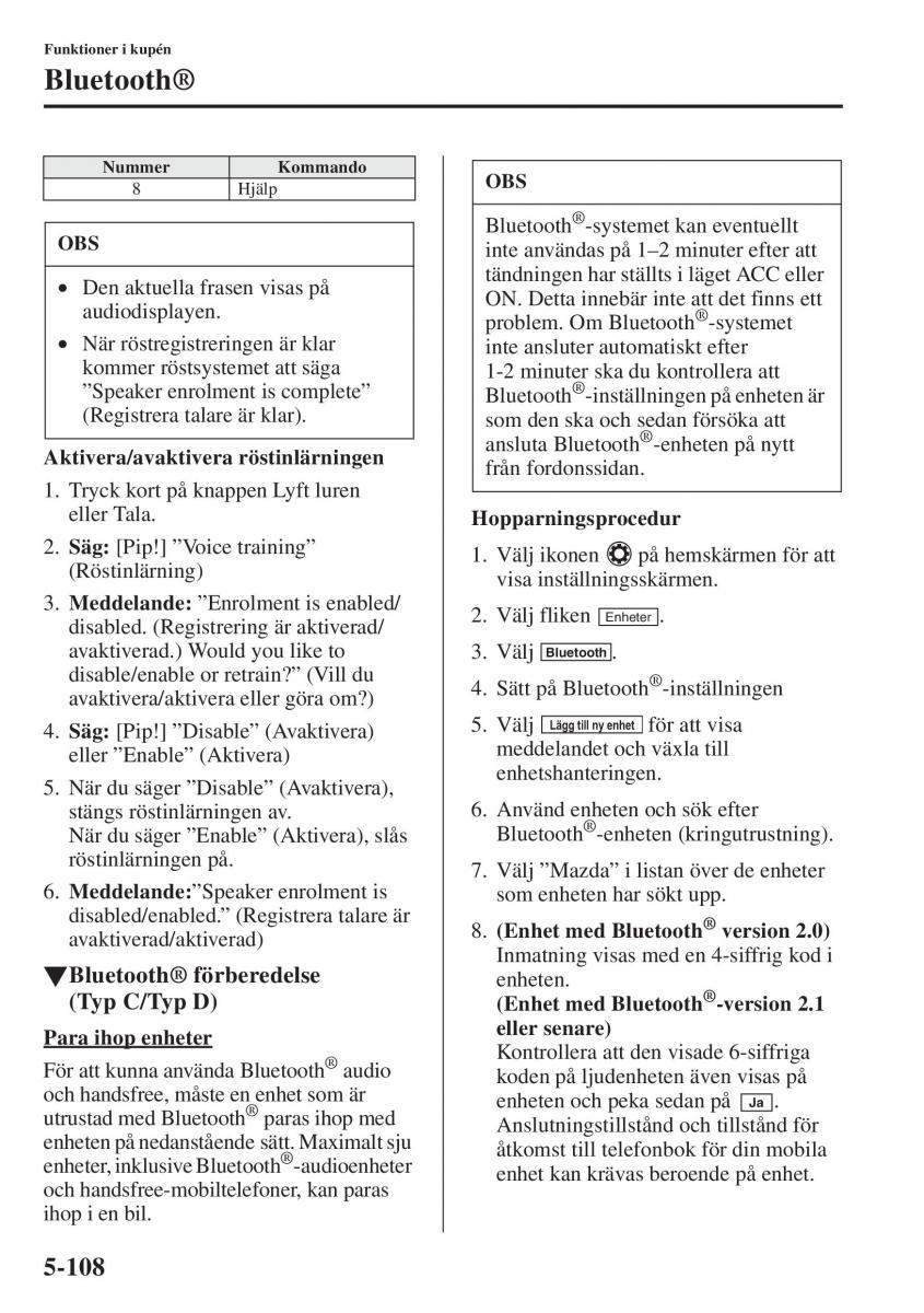 Mazda 6 III instruktionsbok / page 516