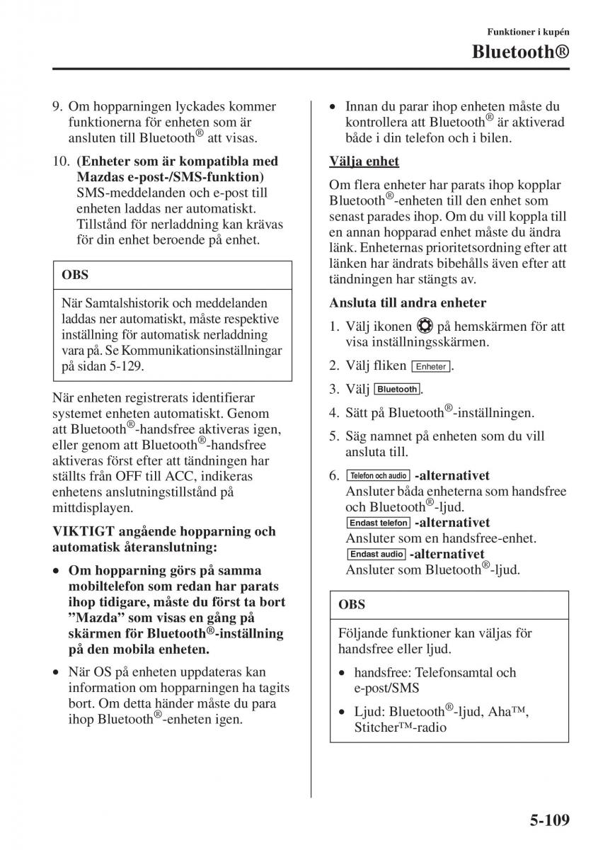 Mazda 6 III instruktionsbok / page 517