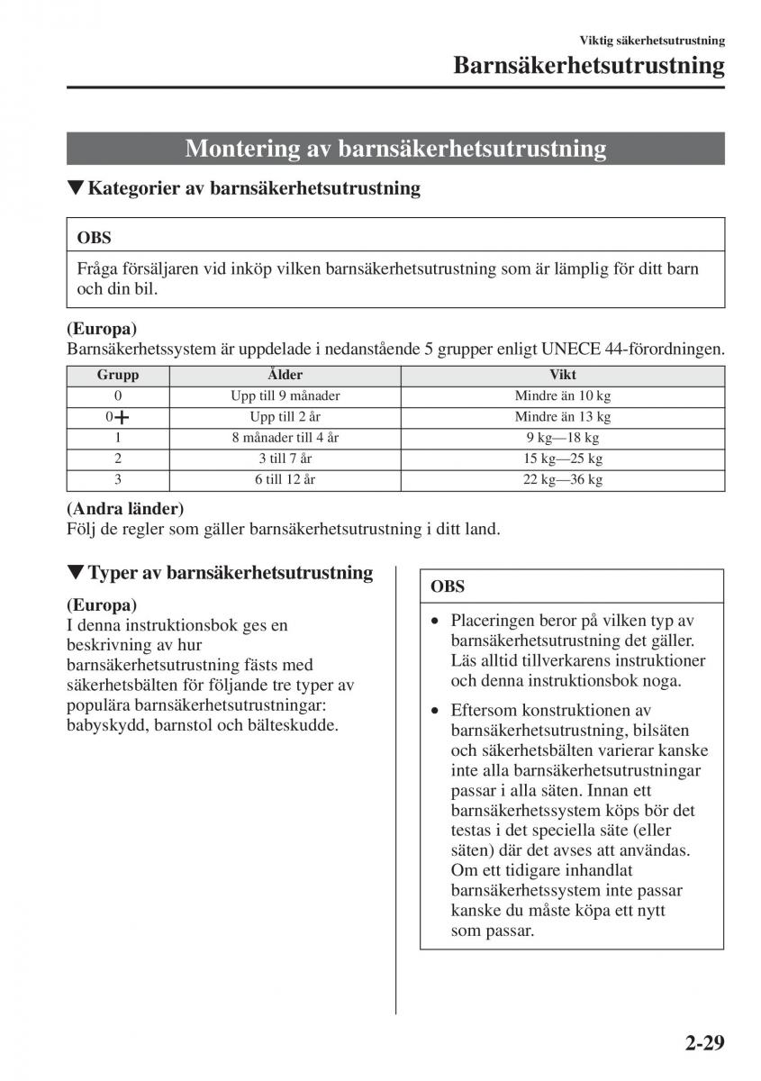 Mazda 6 III instruktionsbok / page 53