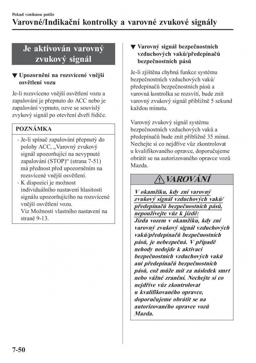 Mazda CX 3 navod k obsludze / page 612