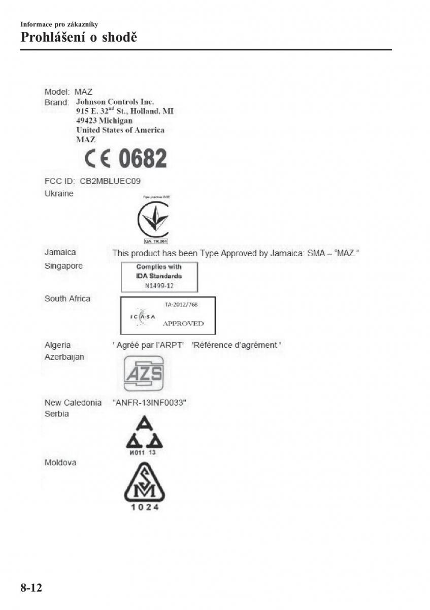 Mazda CX 3 navod k obsludze / page 632