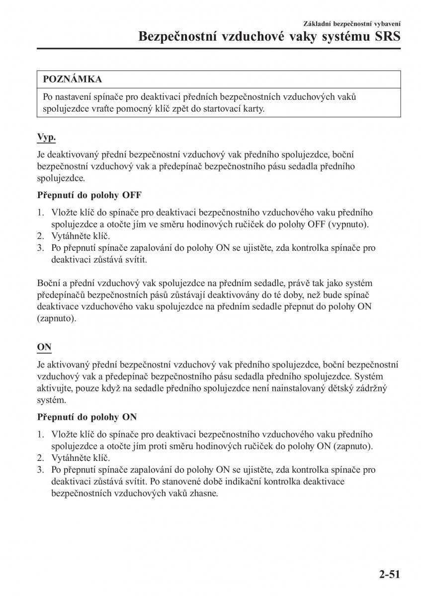 Mazda CX 3 navod k obsludze / page 71