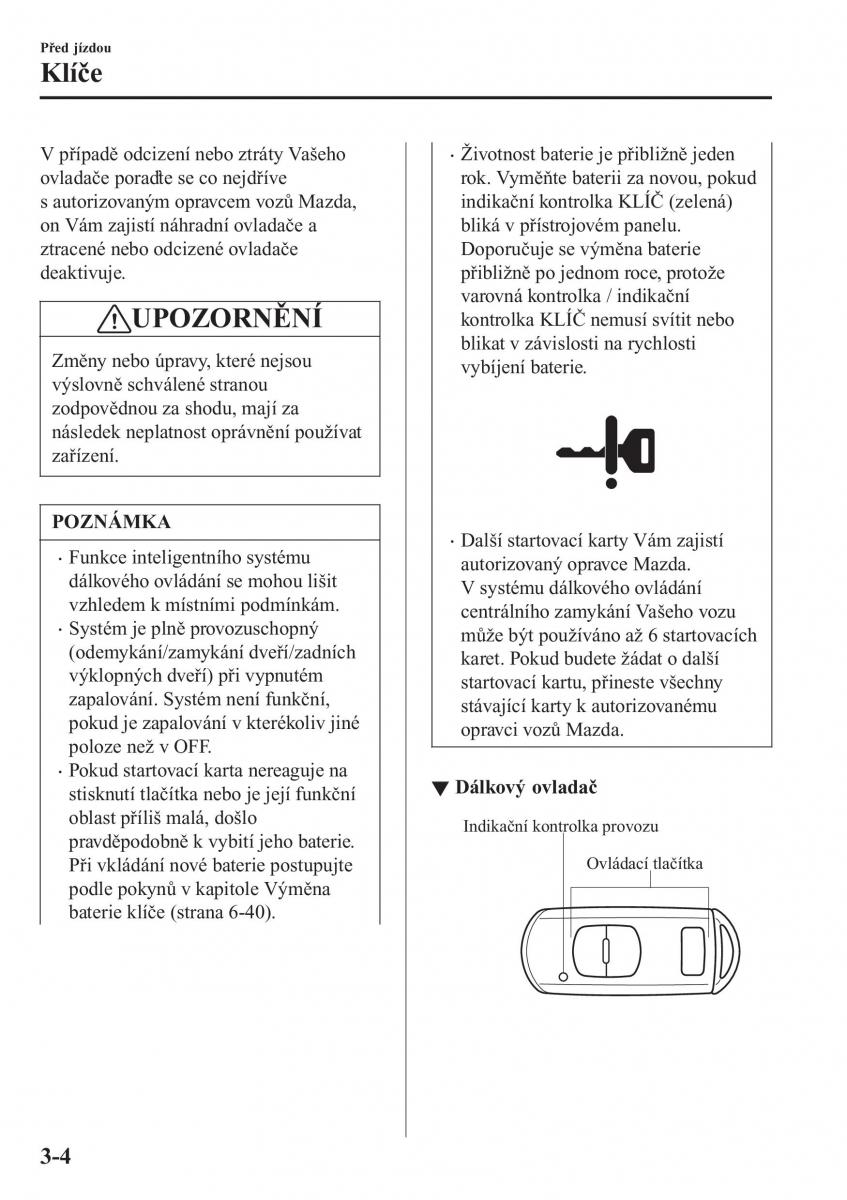 Mazda CX 3 navod k obsludze / page 84