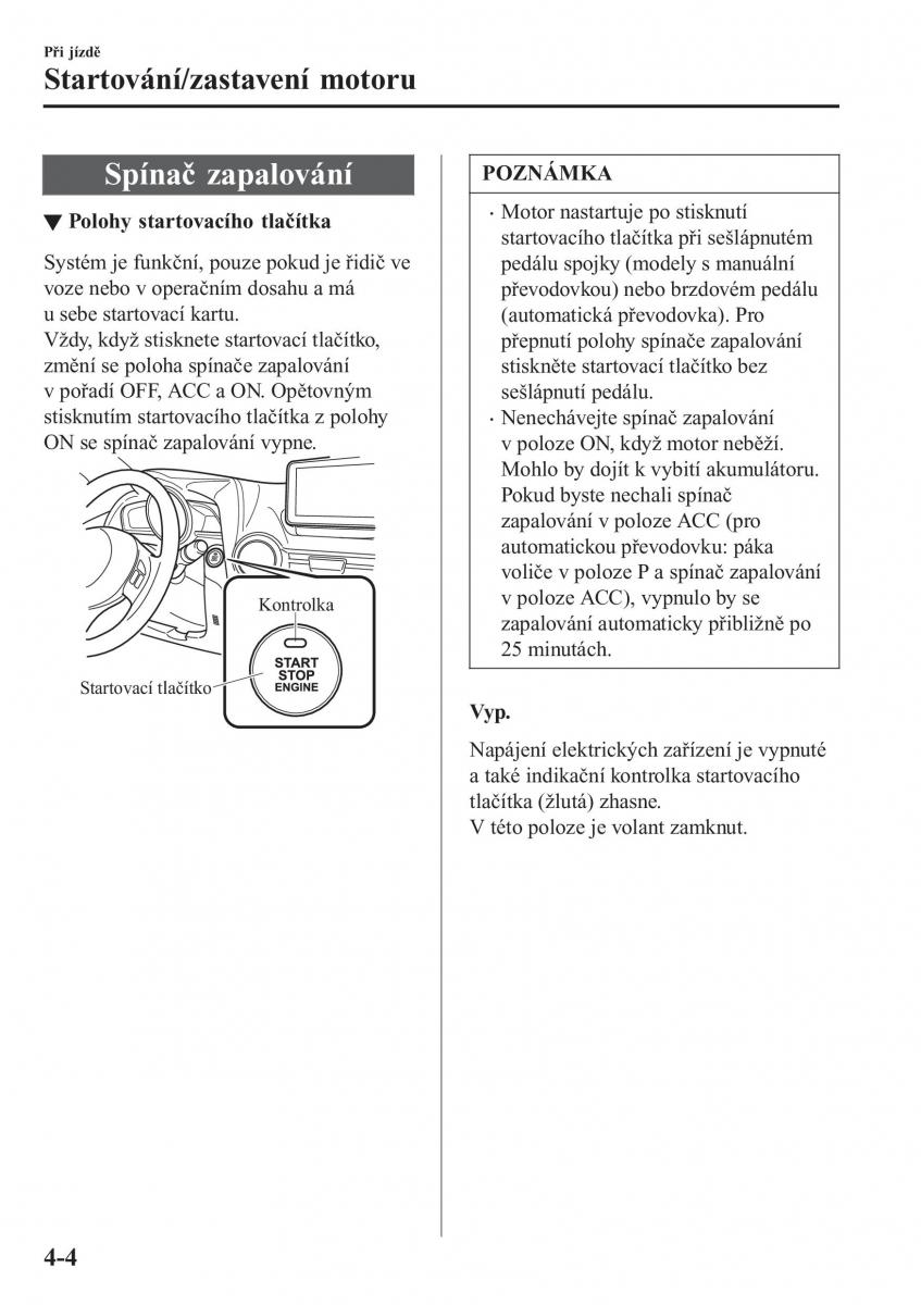 Mazda CX 3 navod k obsludze / page 150