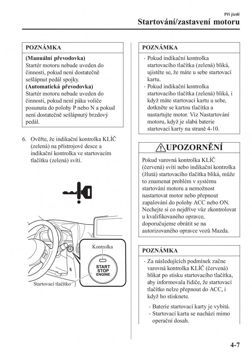 Mazda CX 3 navod k obsludze / page 153