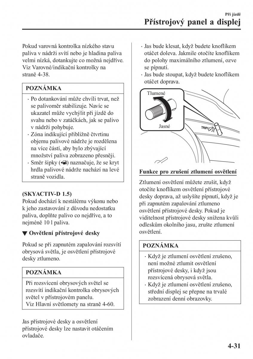 Mazda CX 3 navod k obsludze / page 177