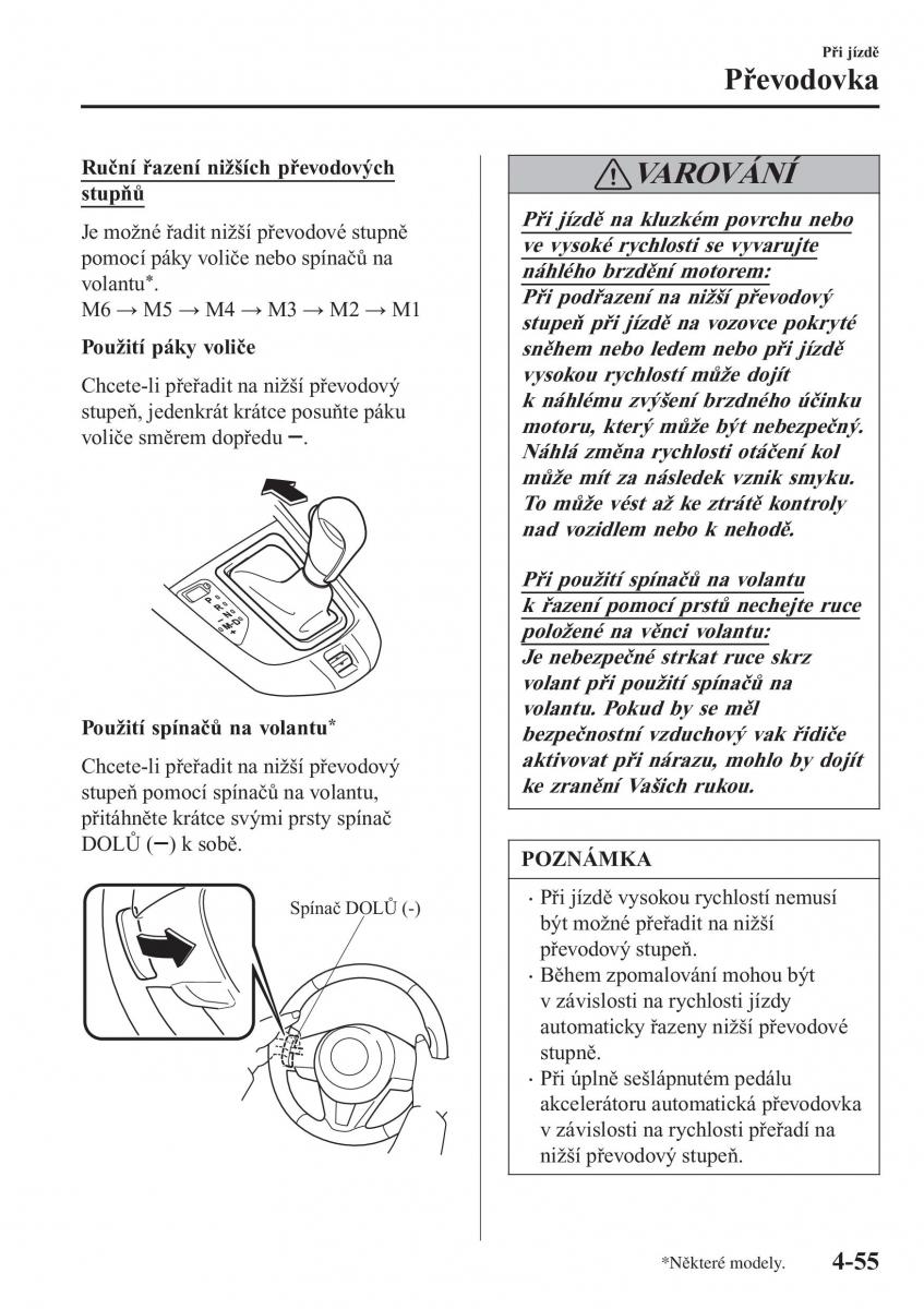 Mazda CX 3 navod k obsludze / page 201