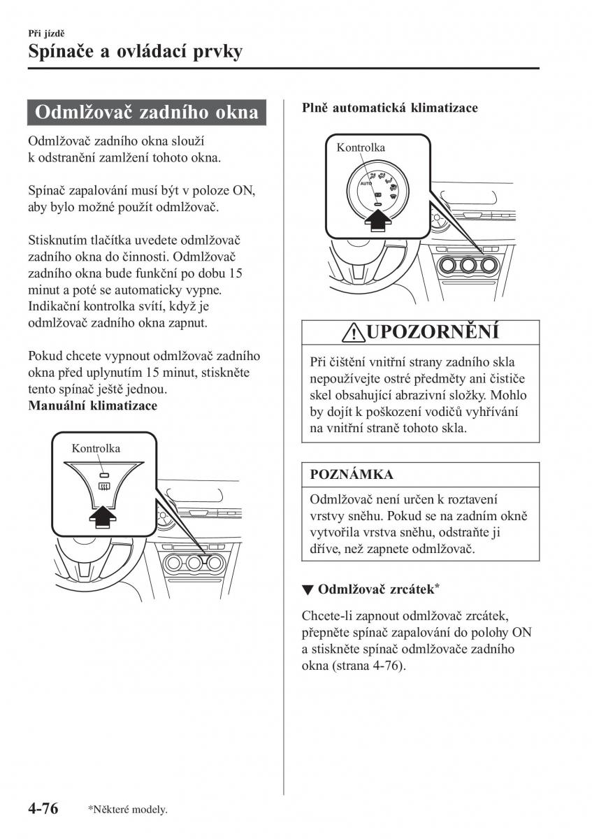 Mazda CX 3 navod k obsludze / page 222