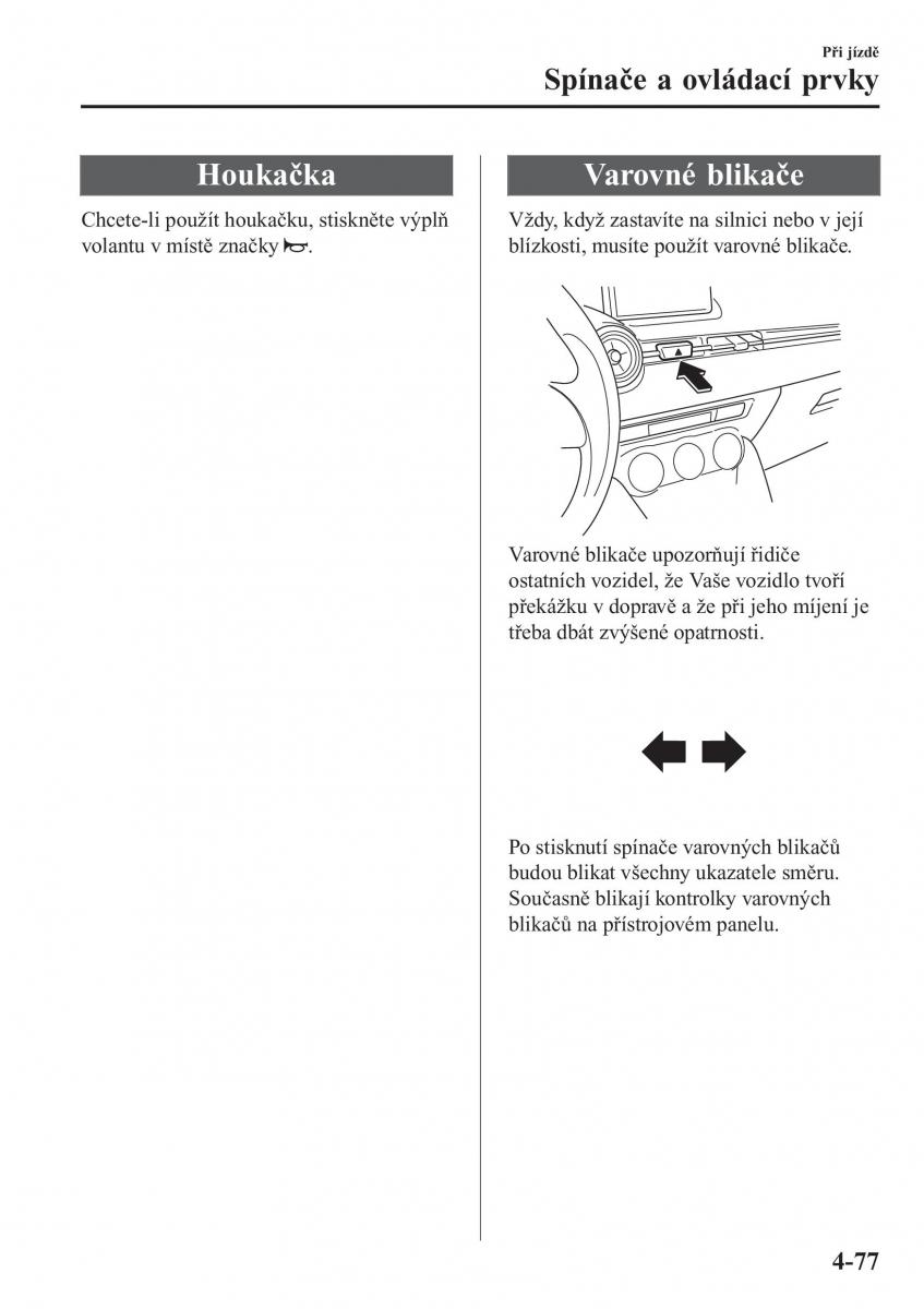 Mazda CX 3 navod k obsludze / page 223