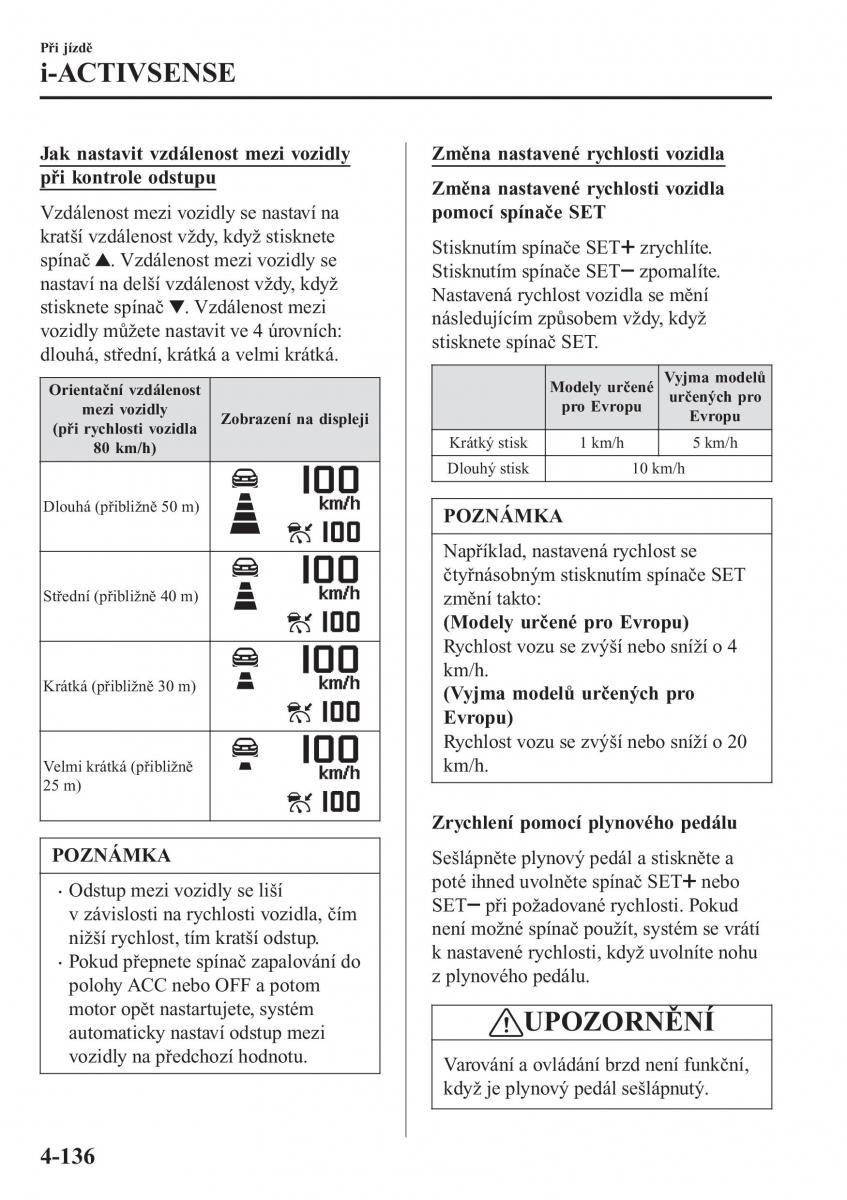 Mazda CX 3 navod k obsludze / page 282