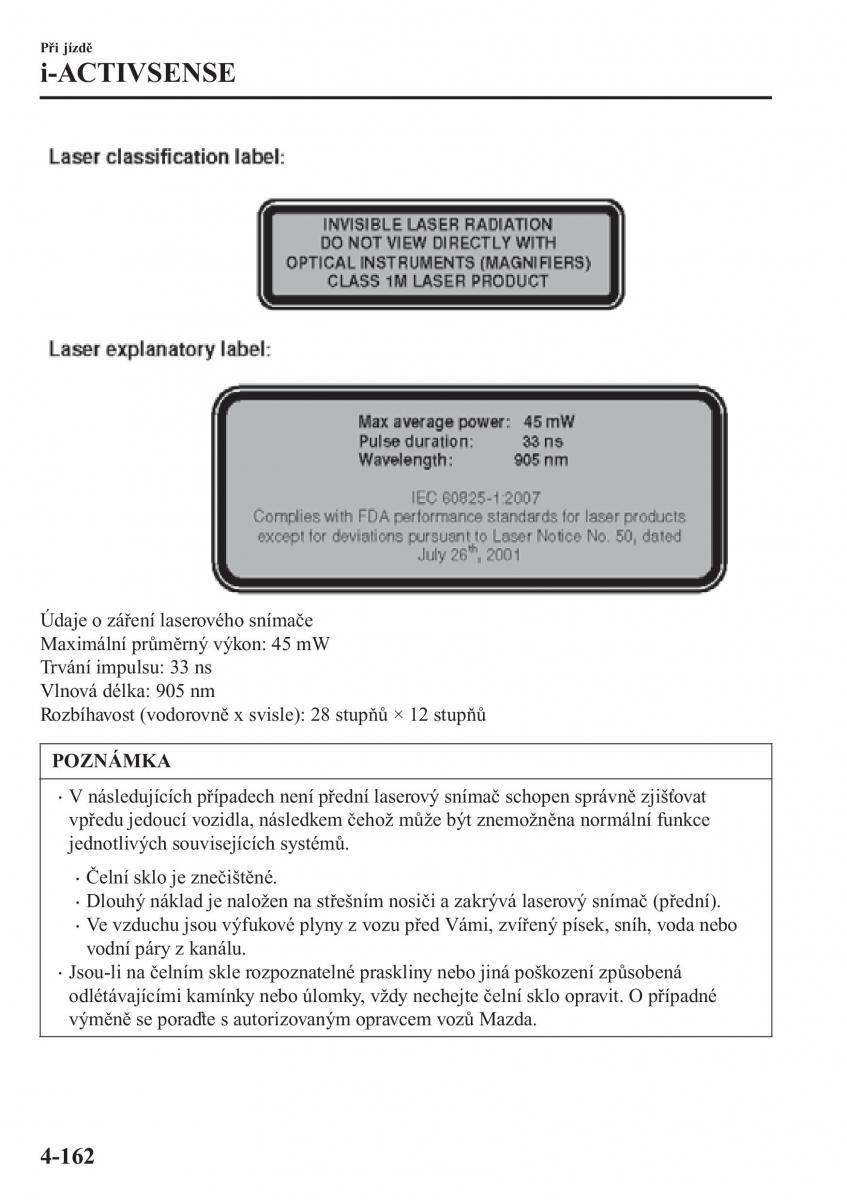 Mazda CX 3 navod k obsludze / page 308