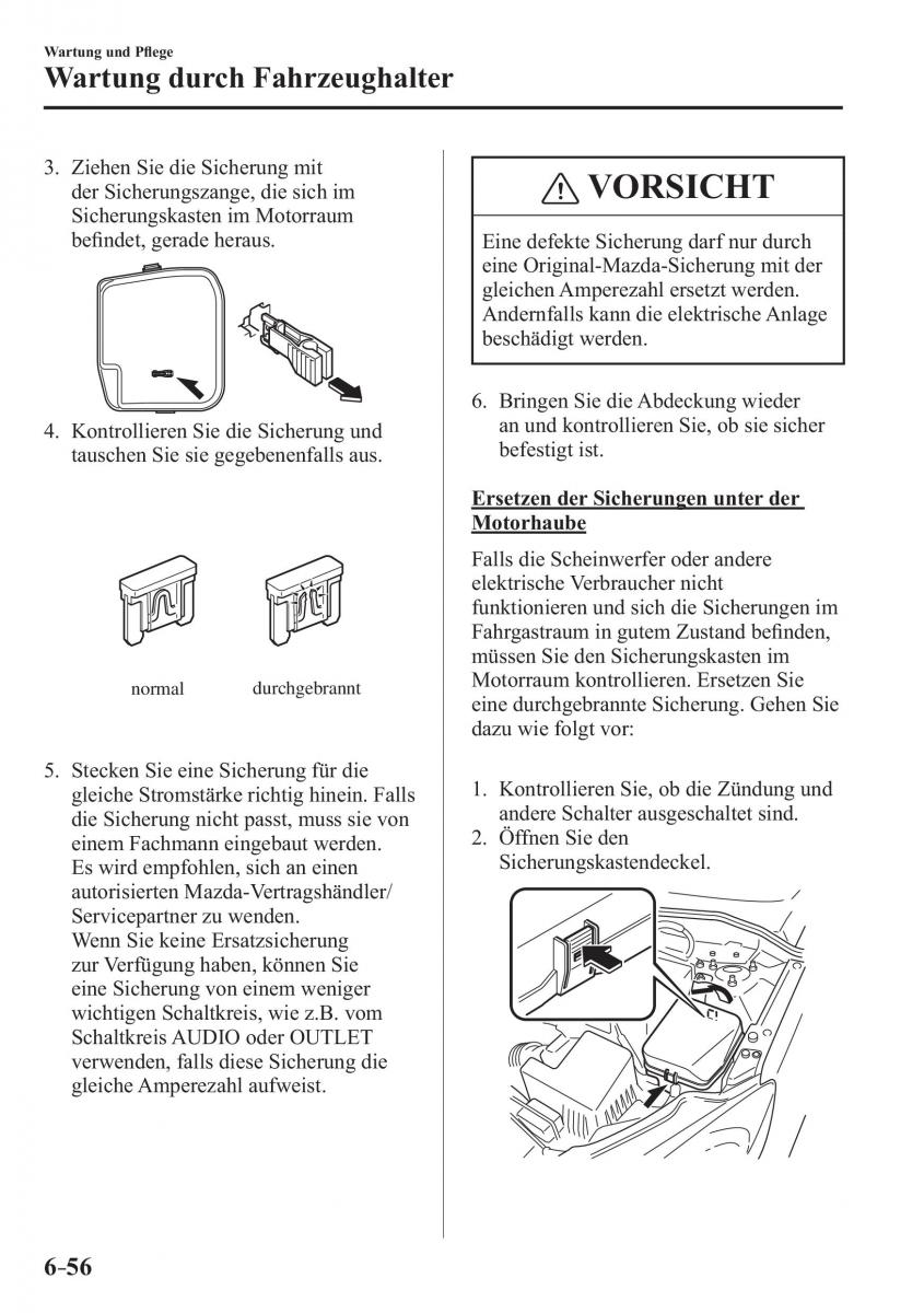 Mazda CX 3 Handbuch / page 555