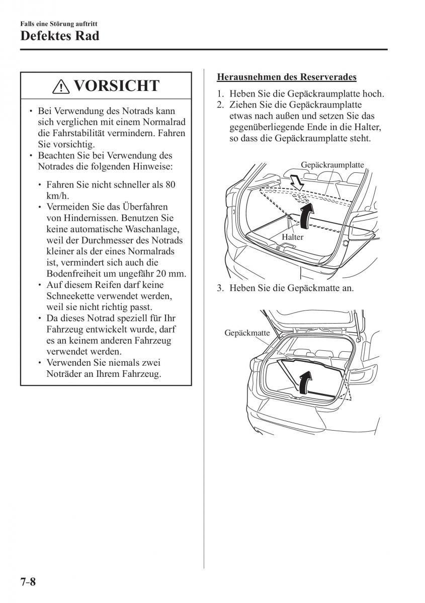 Mazda CX 3 Handbuch / page 579