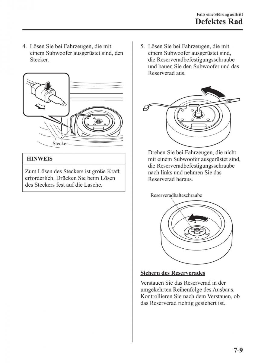 Mazda CX 3 Handbuch / page 580