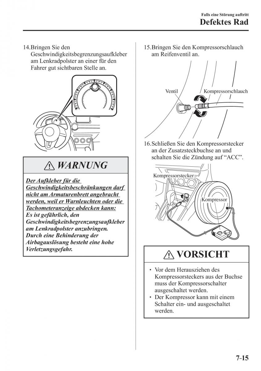 Mazda CX 3 Handbuch / page 586