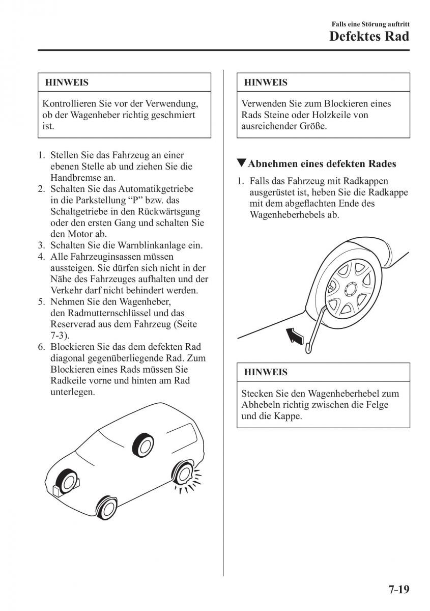 Mazda CX 3 Handbuch / page 590