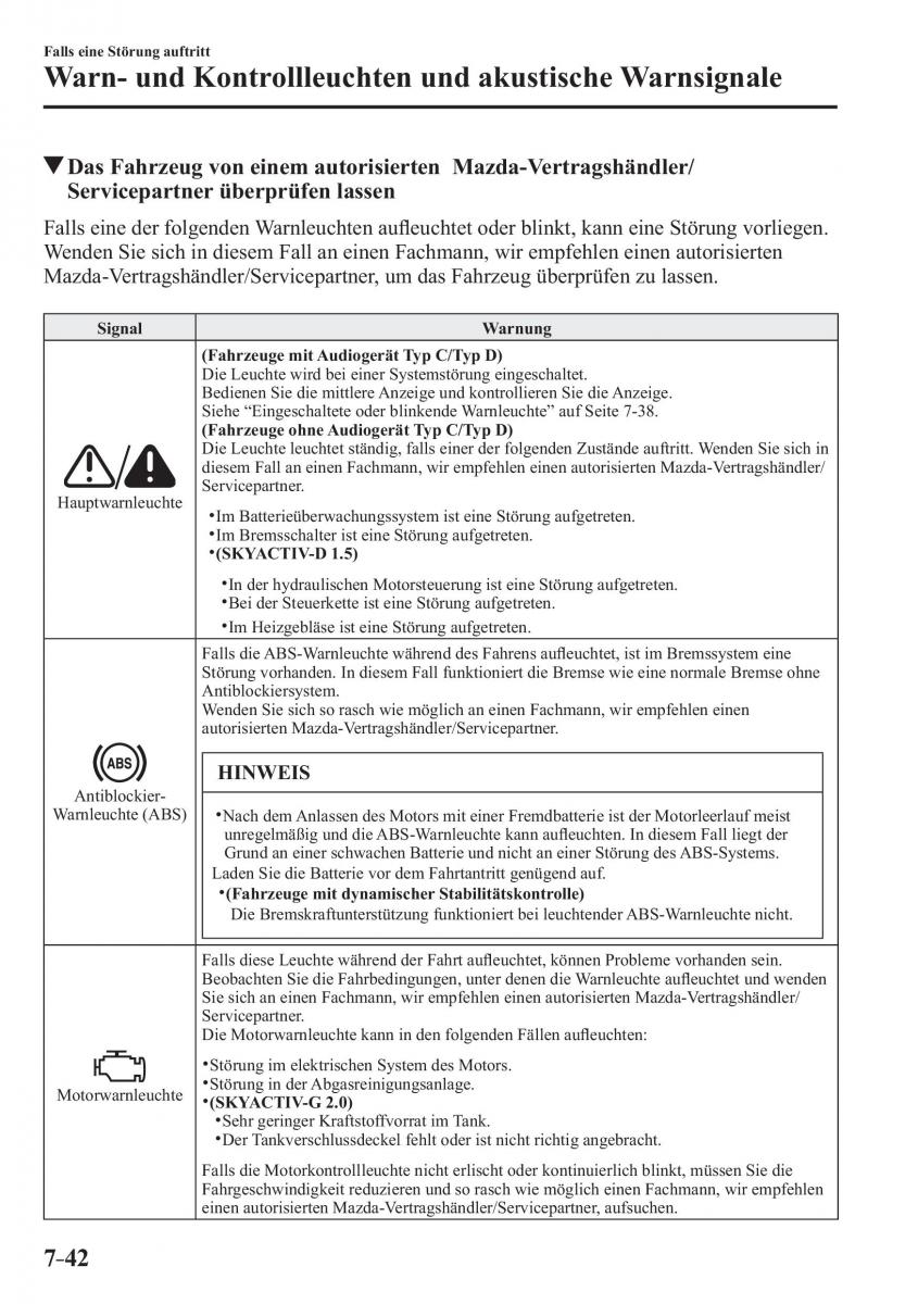 Mazda CX 3 Handbuch / page 613