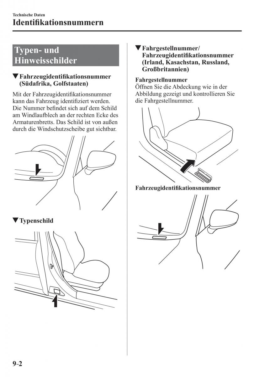 Mazda CX 3 Handbuch / page 657