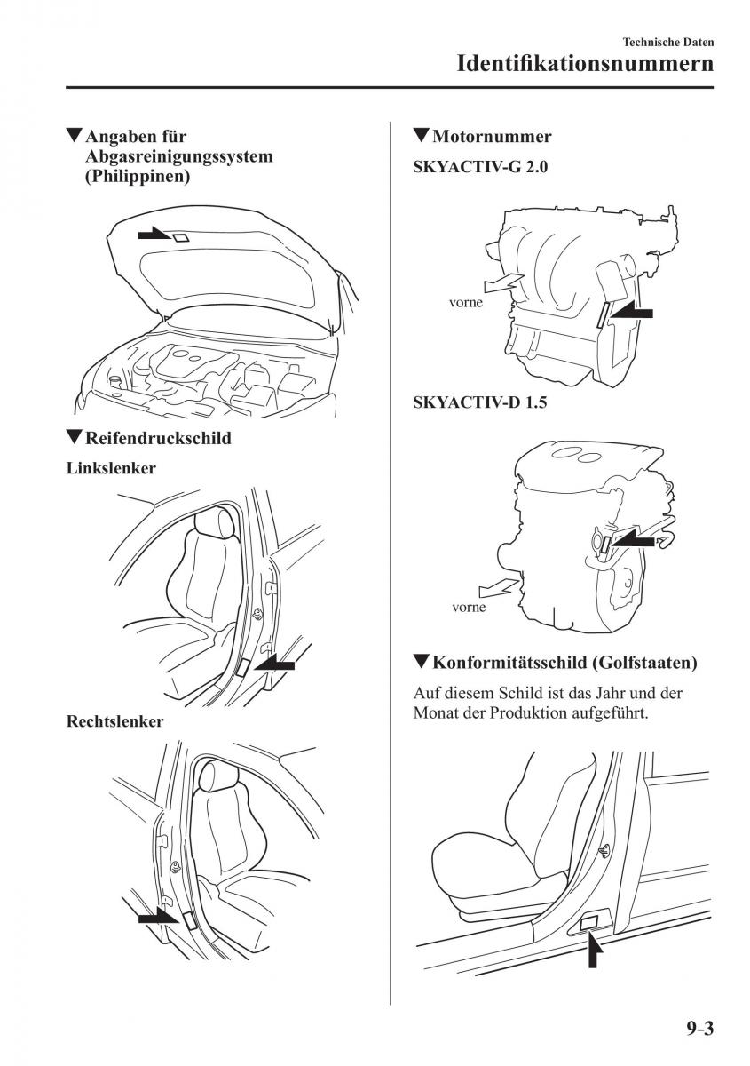 Mazda CX 3 Handbuch / page 658