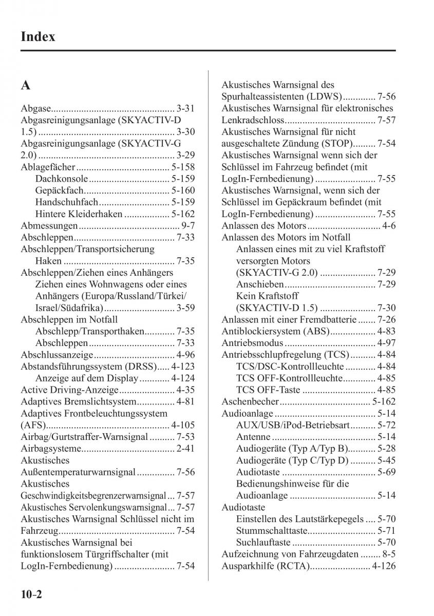 Mazda CX 3 Handbuch / page 677