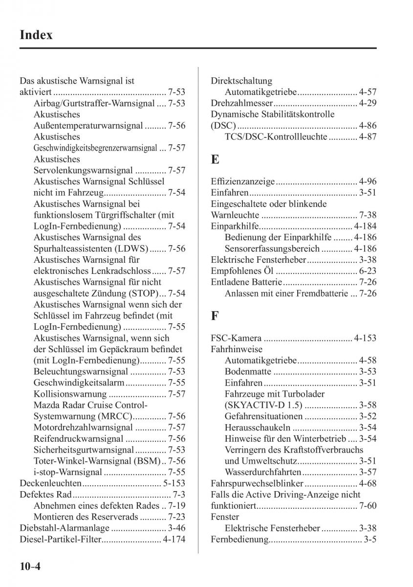 Mazda CX 3 Handbuch / page 679