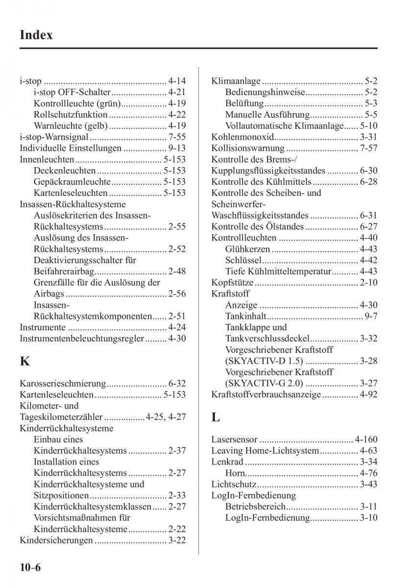 Mazda CX 3 Handbuch / page 681