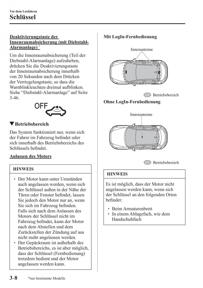 Mazda CX 3 Handbuch / page 87