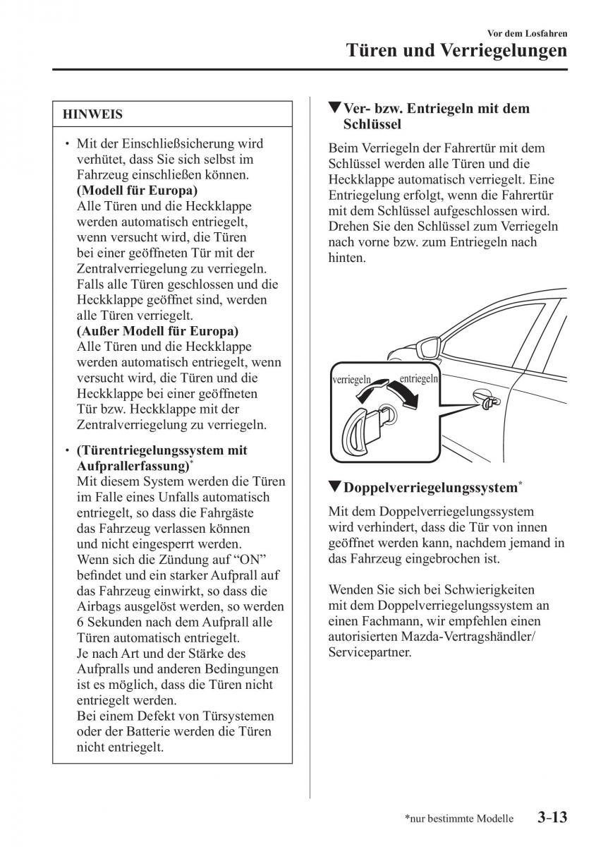 Mazda CX 3 Handbuch / page 92