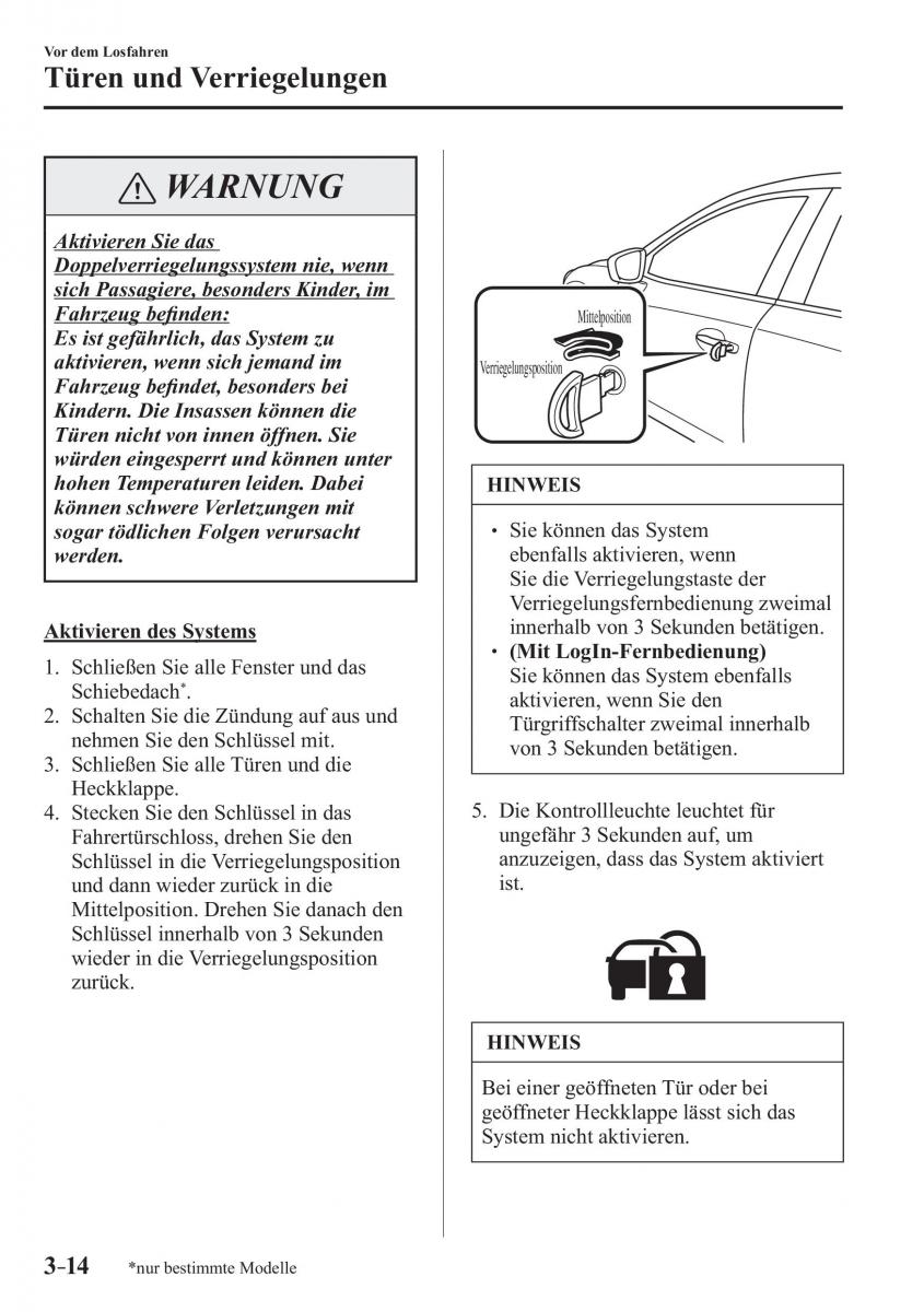 Mazda CX 3 Handbuch / page 93