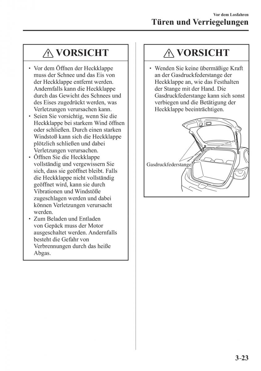 Mazda CX 3 Handbuch / page 102