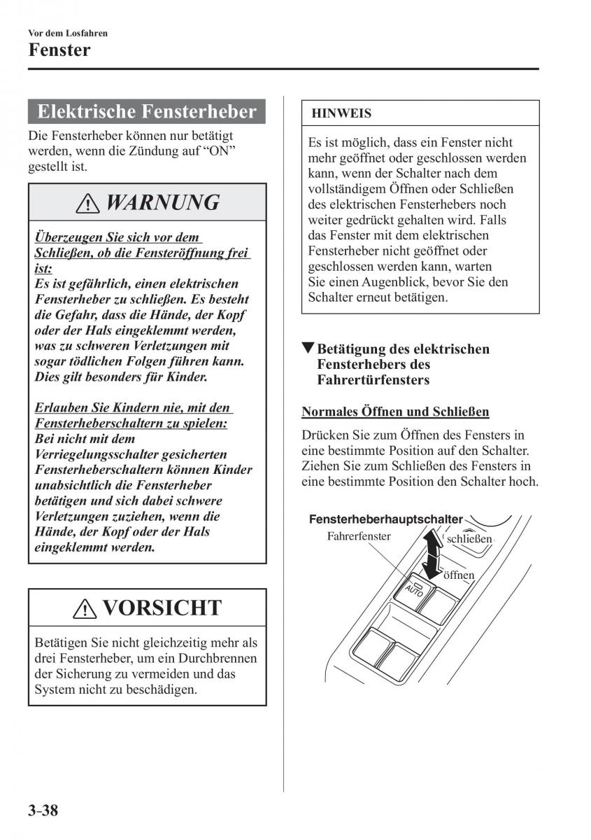 Mazda CX 3 Handbuch / page 117