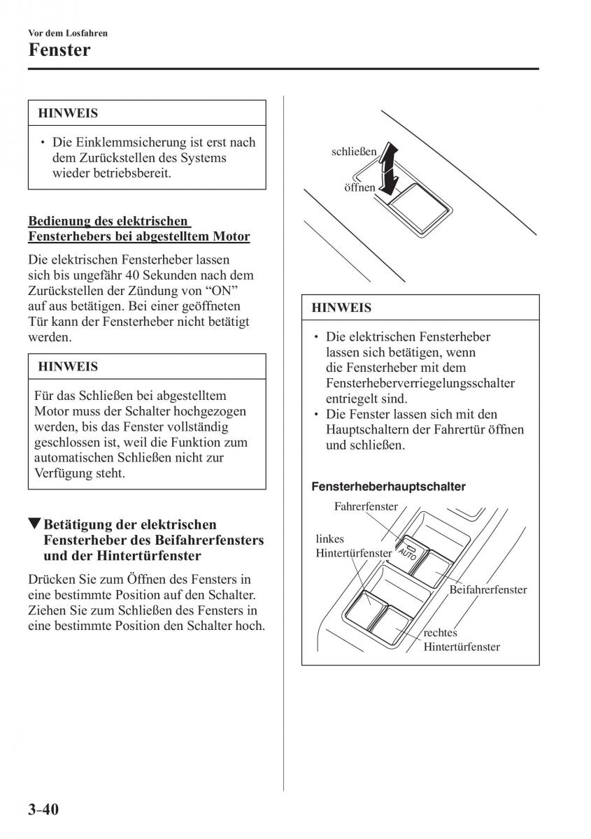 Mazda CX 3 Handbuch / page 119