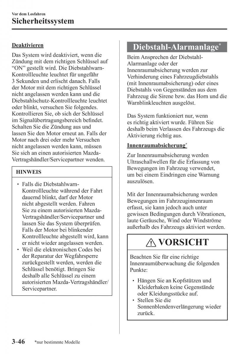 Mazda CX 3 Handbuch / page 125