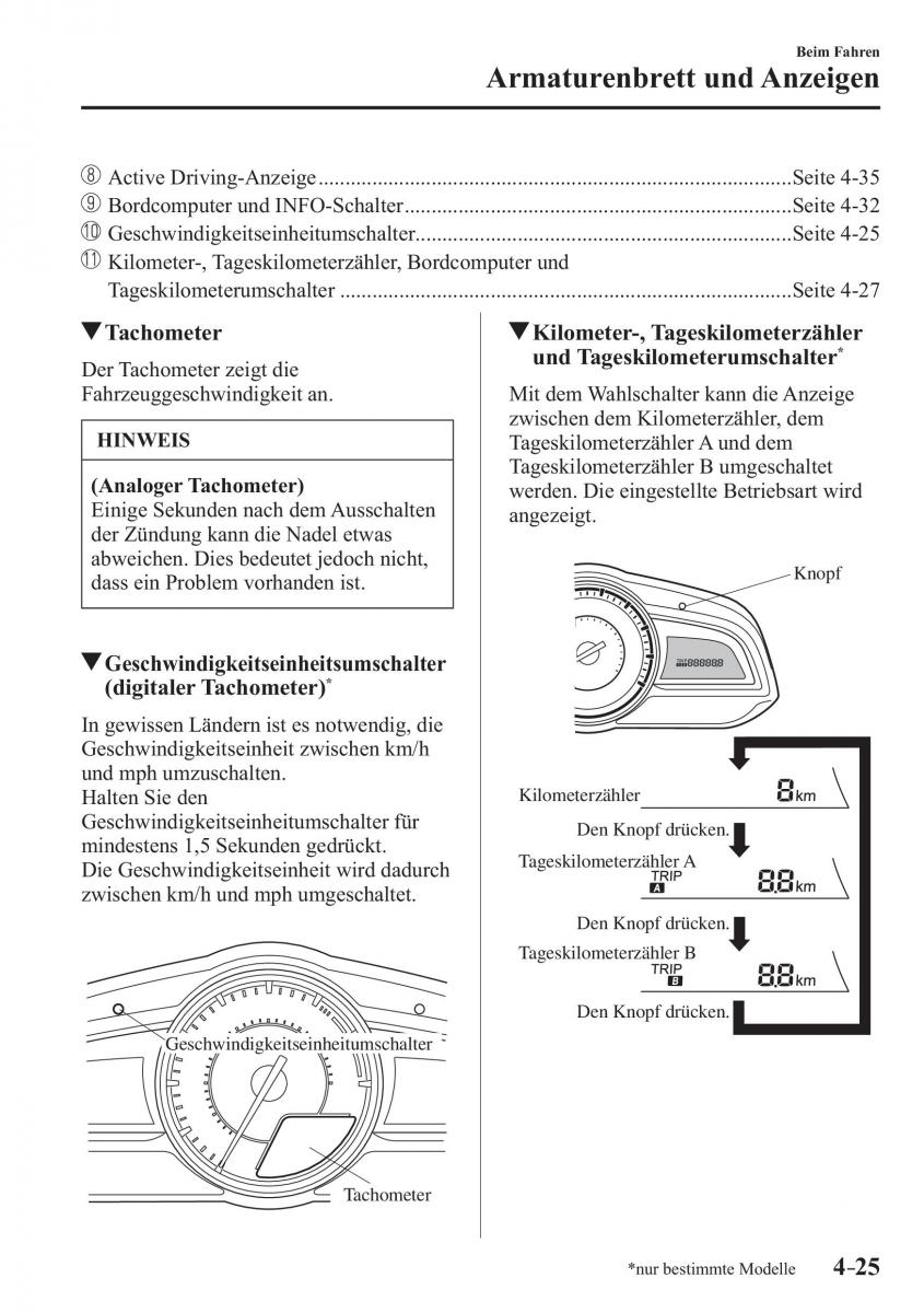 Mazda CX 3 Handbuch / page 170