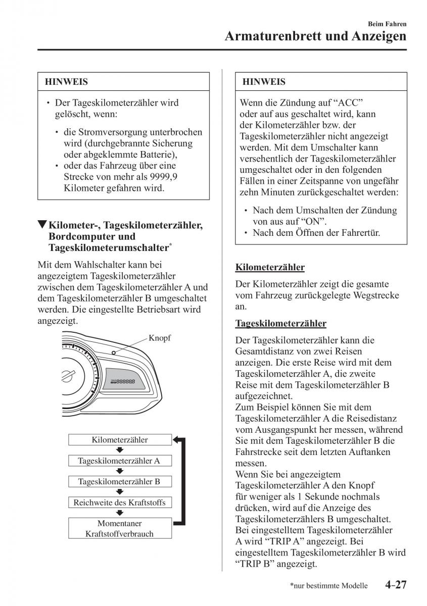 Mazda CX 3 Handbuch / page 172