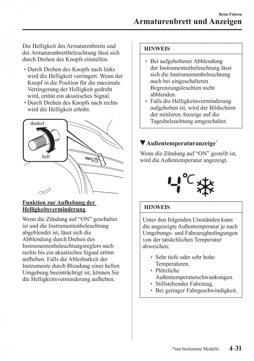 Mazda CX 3 Handbuch / page 176