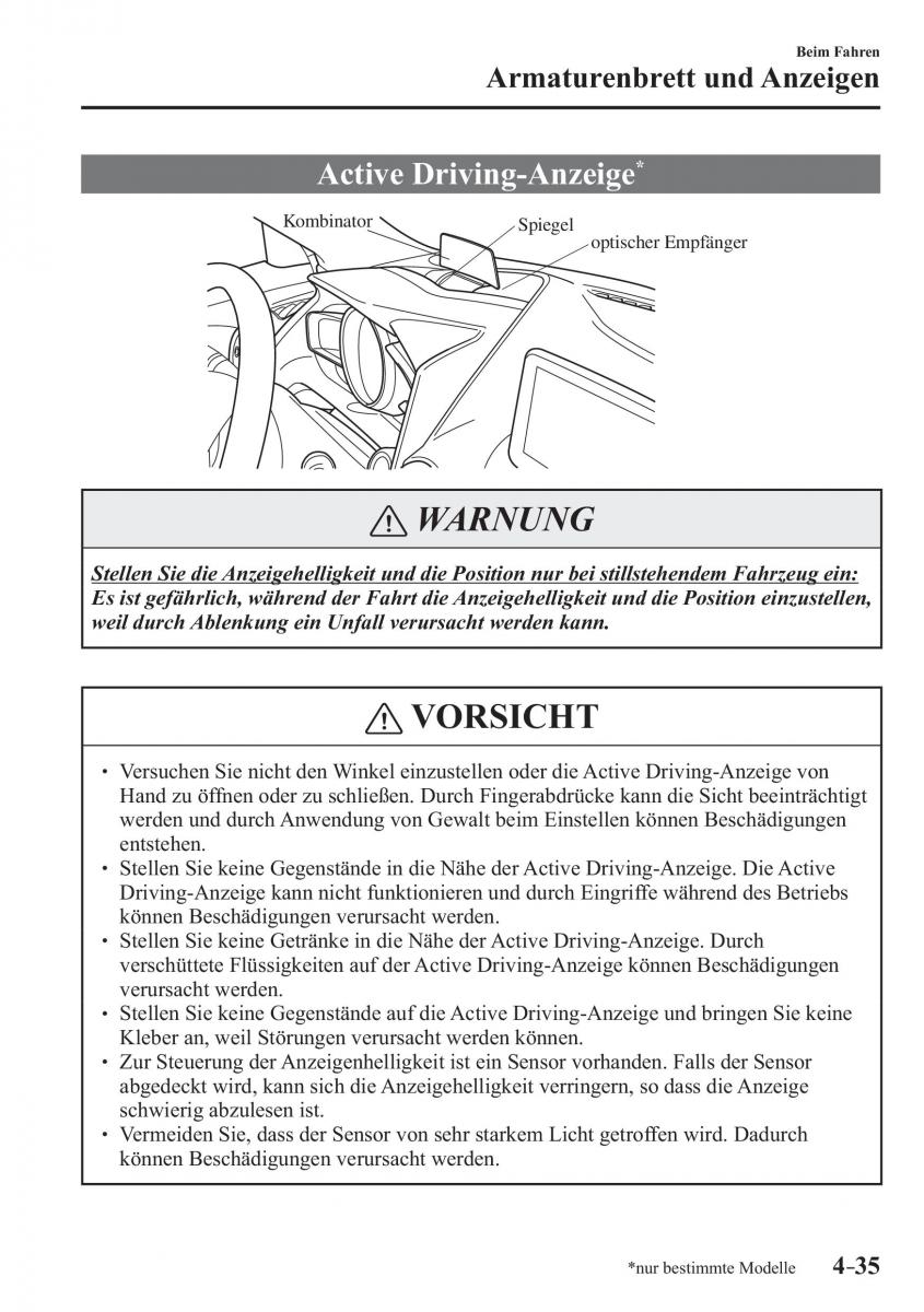 Mazda CX 3 Handbuch / page 180