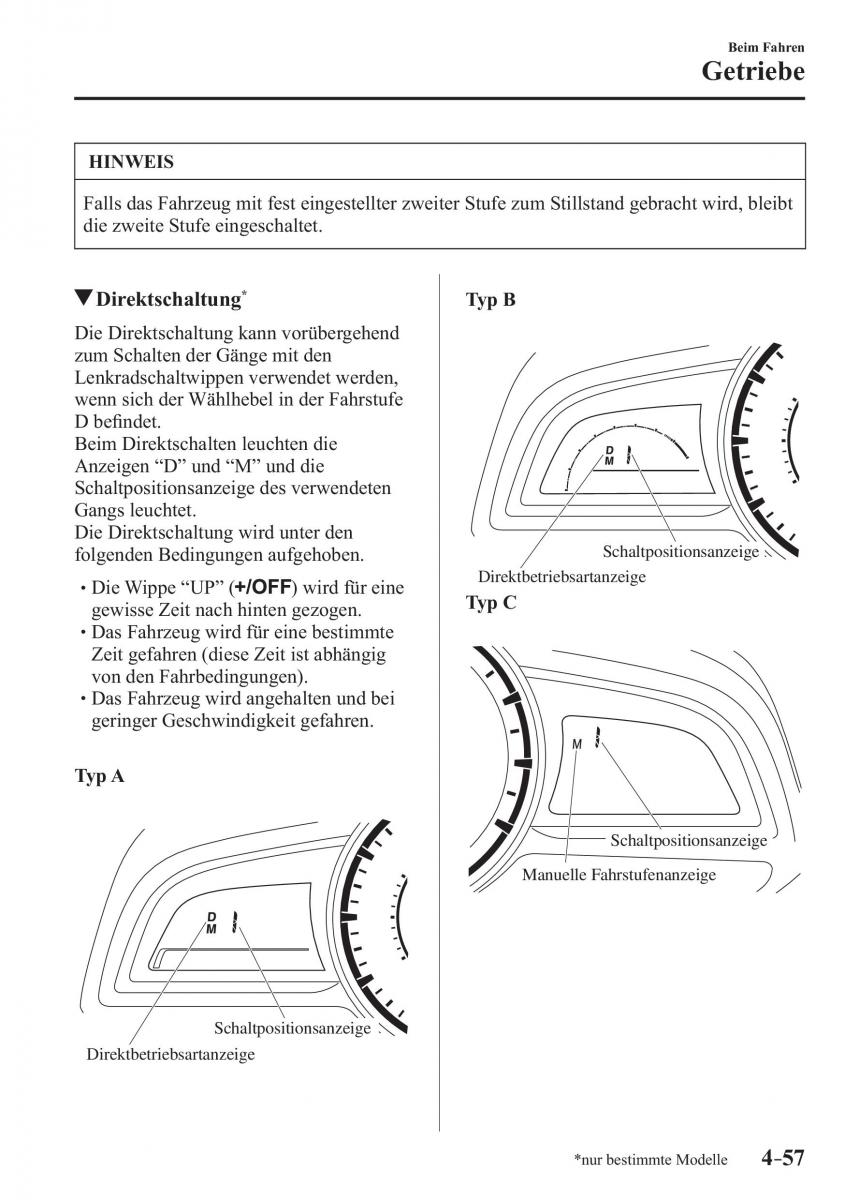 Mazda CX 3 Handbuch / page 202