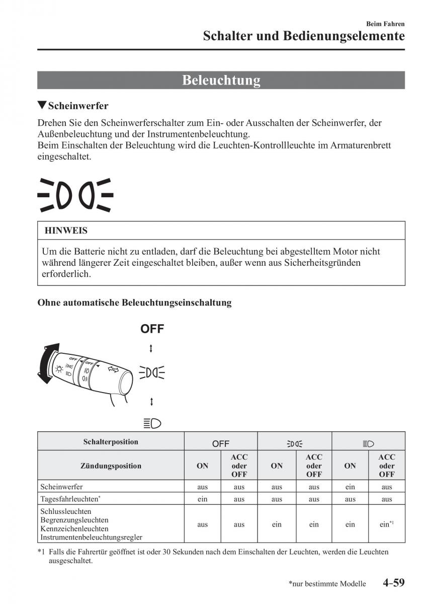 Mazda CX 3 Handbuch / page 204