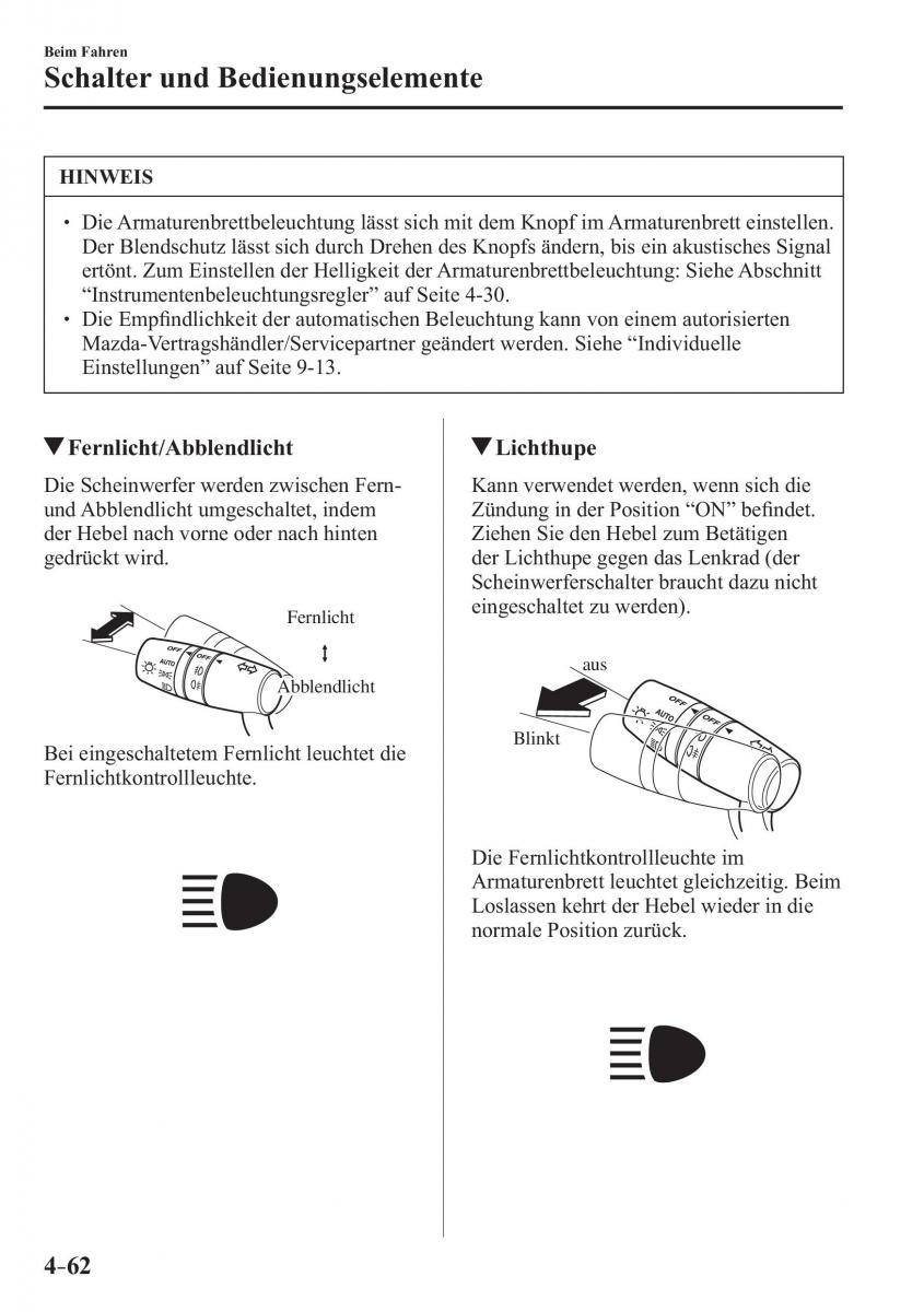 Mazda CX 3 Handbuch / page 207