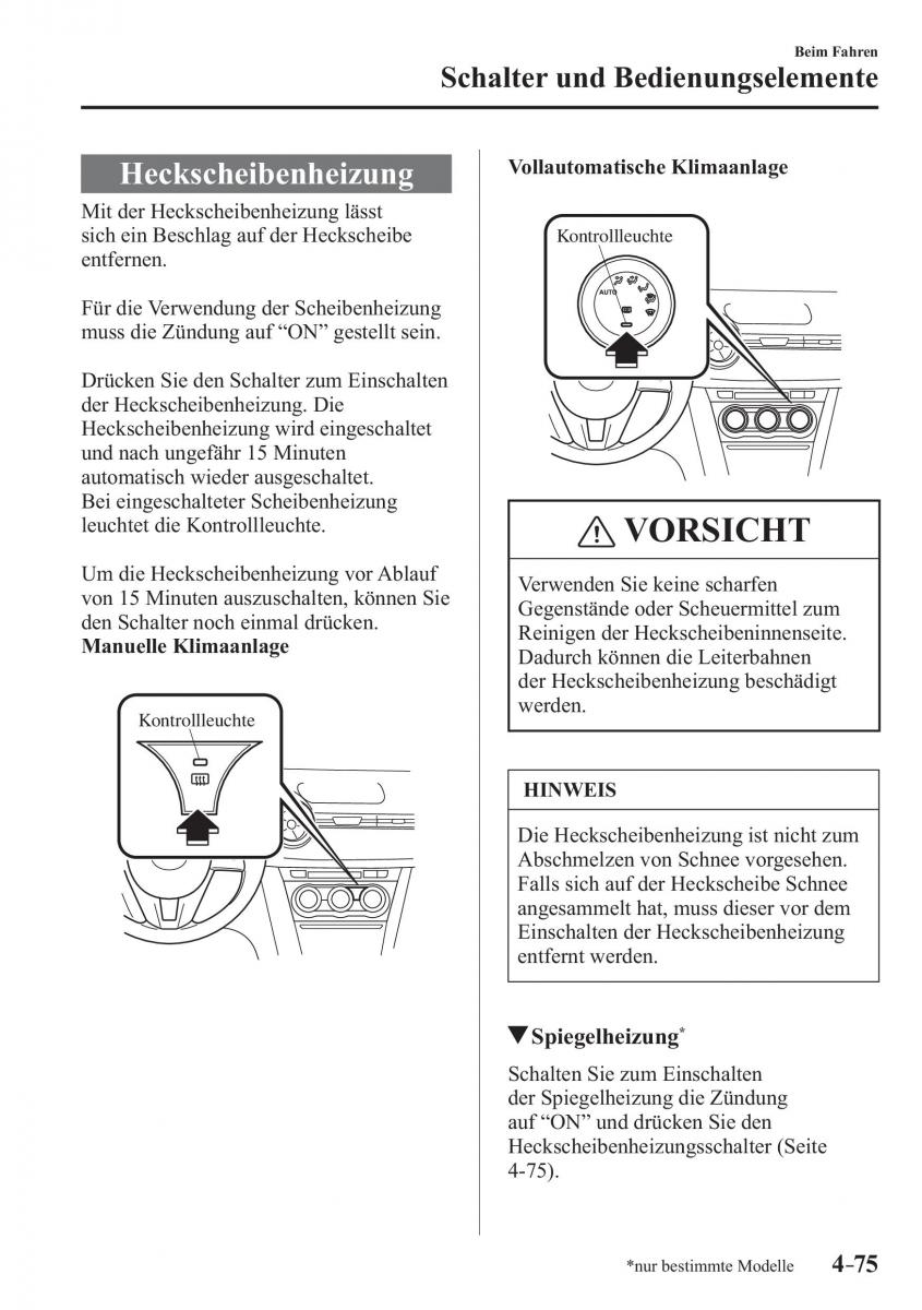 Mazda CX 3 Handbuch / page 220