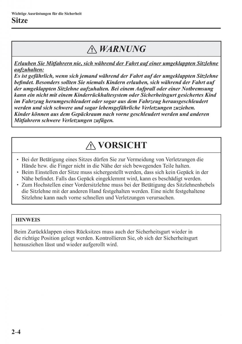 Mazda CX 3 Handbuch / page 25