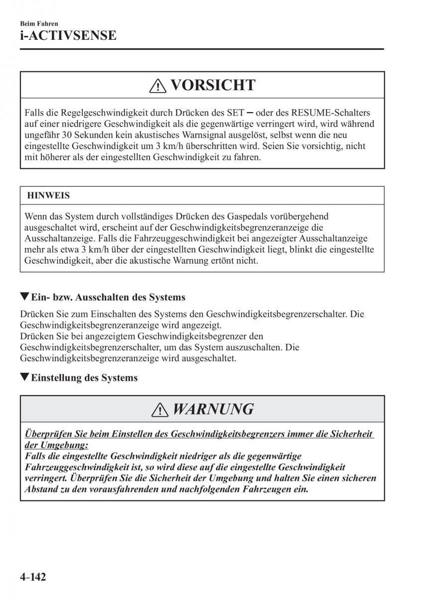 Mazda CX 3 Handbuch / page 287