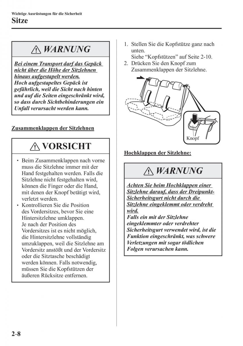 Mazda CX 3 Handbuch / page 29