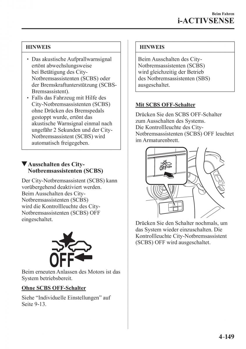 Mazda CX 3 Handbuch / page 294