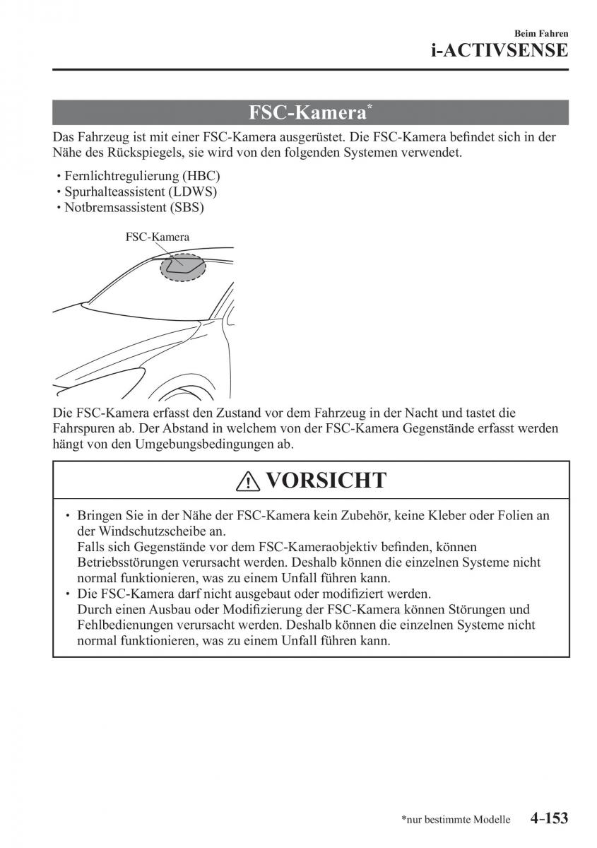 Mazda CX 3 Handbuch / page 298