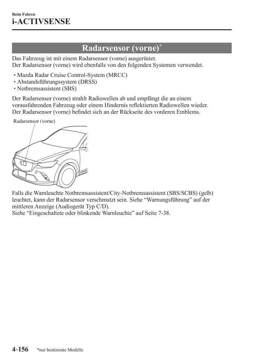 Mazda CX 3 Handbuch / page 301